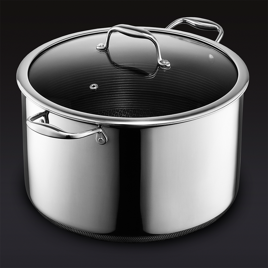 Hybrid Stock Pot with Lid, 12-Qt D1