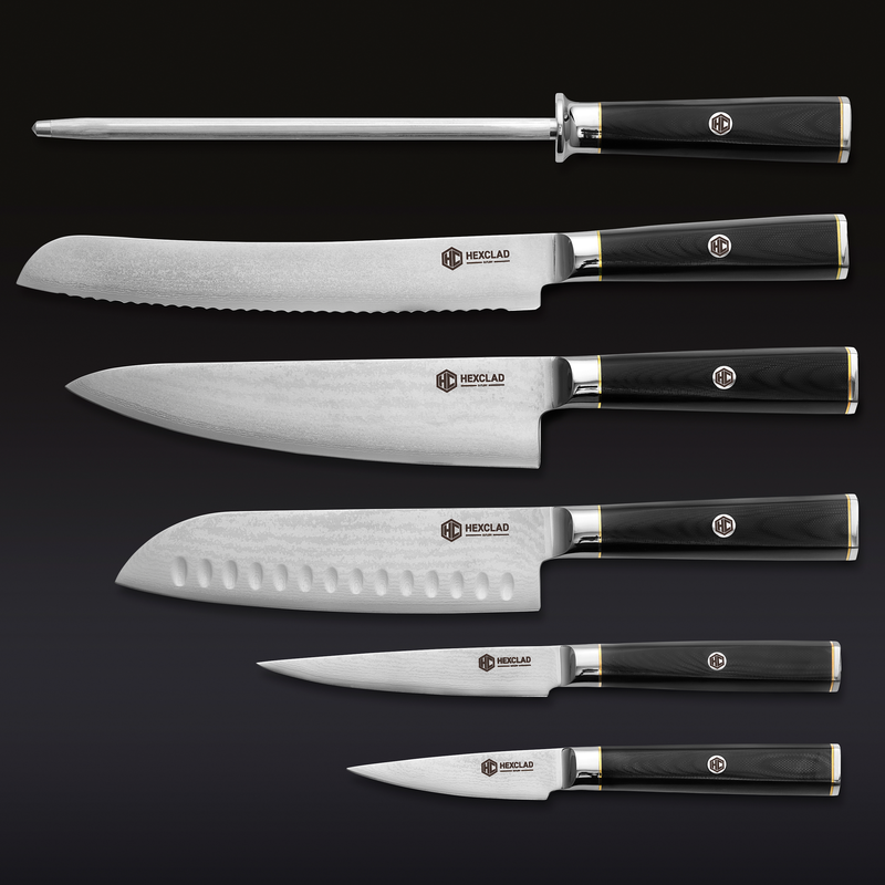 Master Series Damascus Steel Knife Set, 6-pc Y1