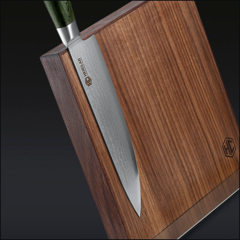 Damascus Steel Knife Set, 7-pc (Green) U6